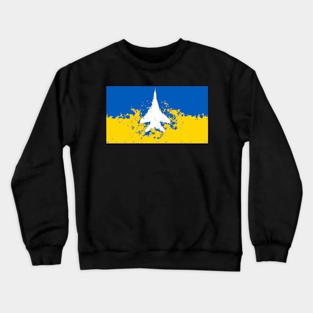 Ghost of Kyiv Flag Crewneck Sweatshirt by Aces & Eights 